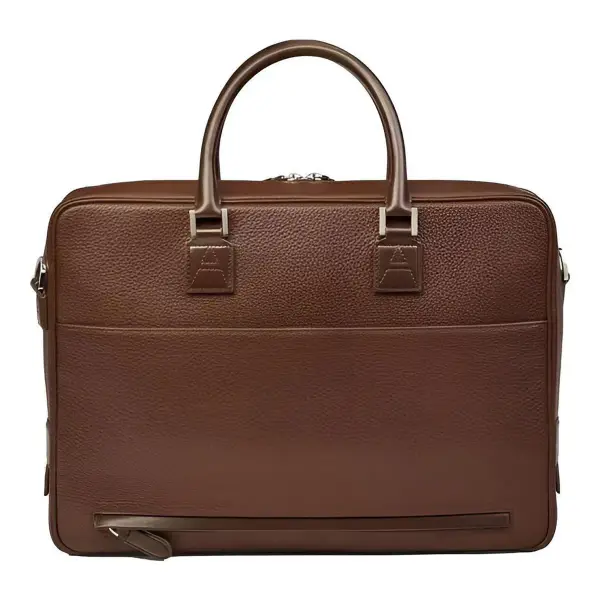 Mount Street Leather Laptop Briefcase