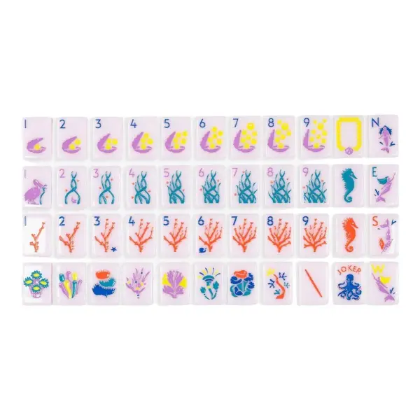 The Ocean Line: Shell Mahjong Tiles