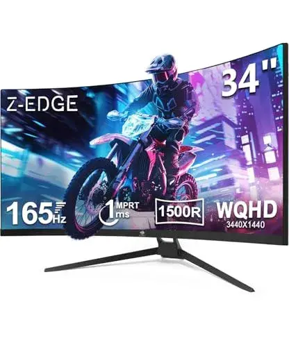 Z-Edge 34" Curved Gaming Monitor