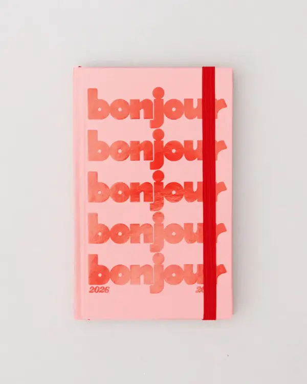 Classic 17-Month Academic Planner - Bonjour