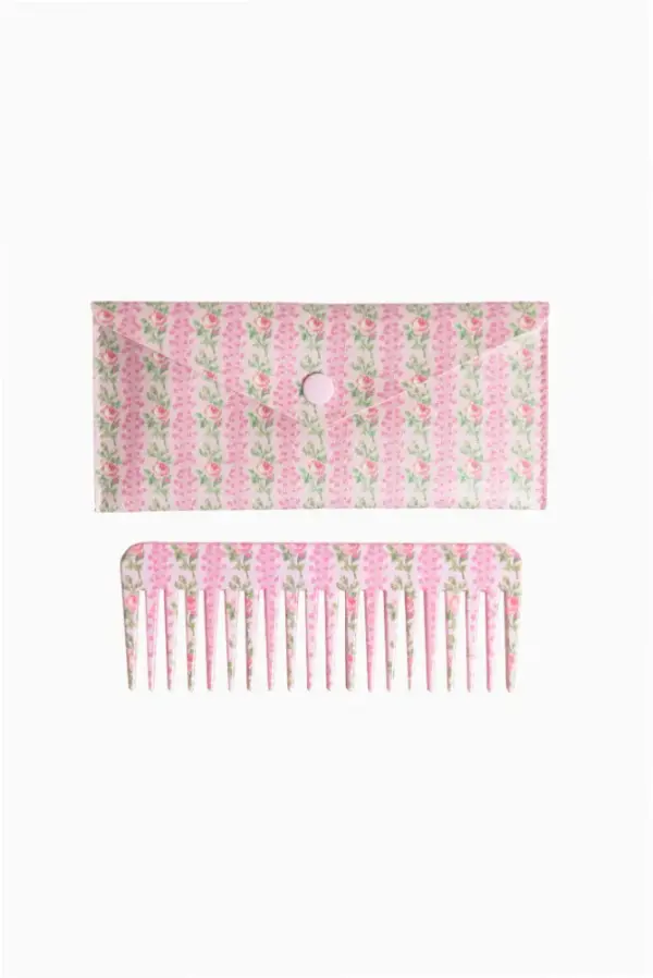 Wet Brush x Love Shack Fancy Comb with Case - Blooming Heirloom