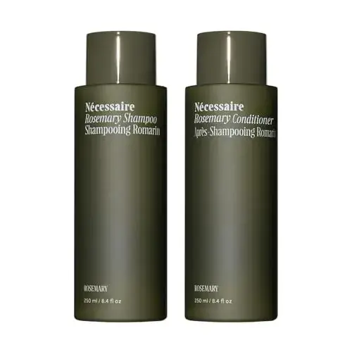 Nécessaire Rosemary Hair Duo | Multi-Protein Strengthening Shampoo + Conditioner Set For Thinning Hair. For Women + Men. Good For All Hair Types/Textures. Free Of Sulfates. Color-Safe. 250 ml / 8.4 oz