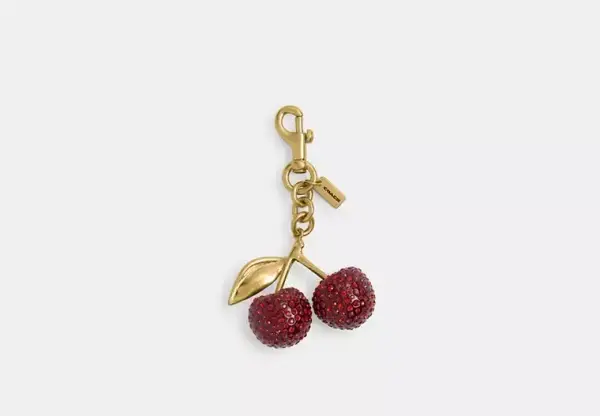 Crystal Cherry Bag Charm