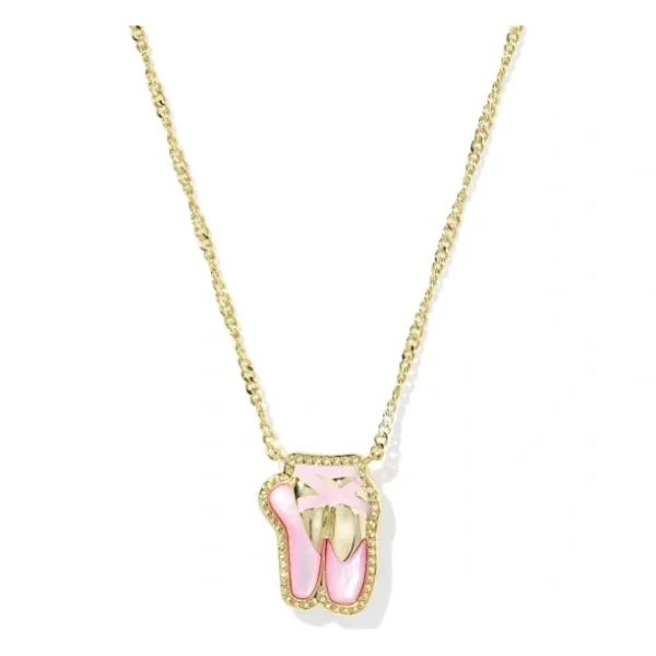Ballet Gold Short Pendant Necklace