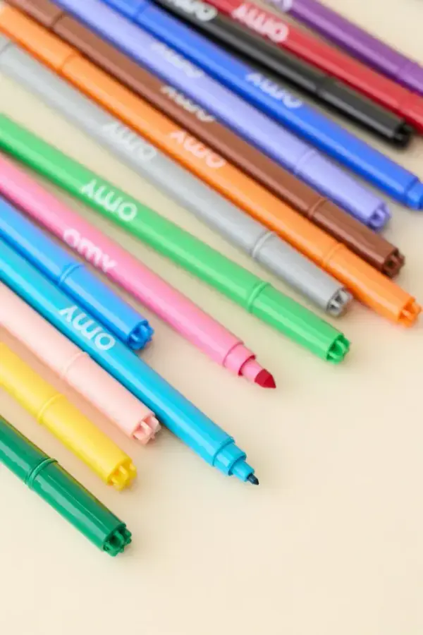 OMY Ultra Washable Dual-Sided Felt Marker Set