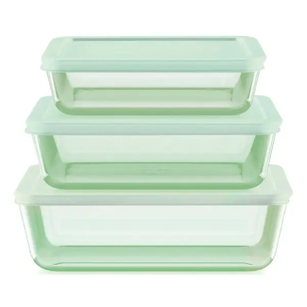 Pyrex 6-Piece Glass Food Storage Set, 3c/6c/11c