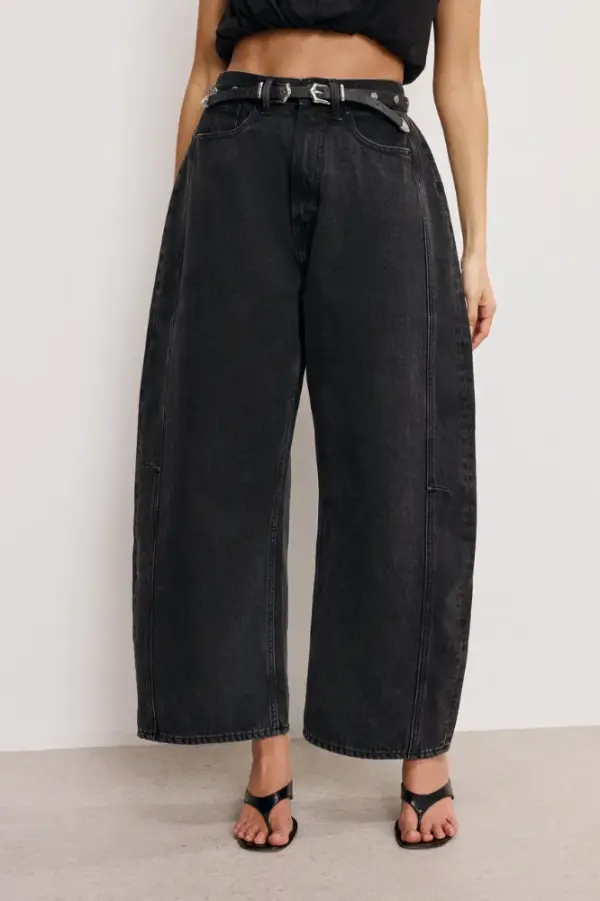 GOOD EXTREME BARREL JEANS | BLACK373