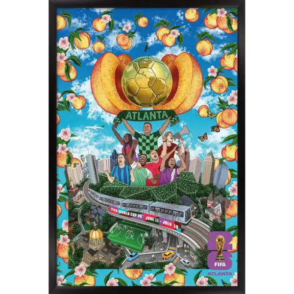 FIFA World Cup 2026 Atlanta 22.375" x 34" Framed Poster