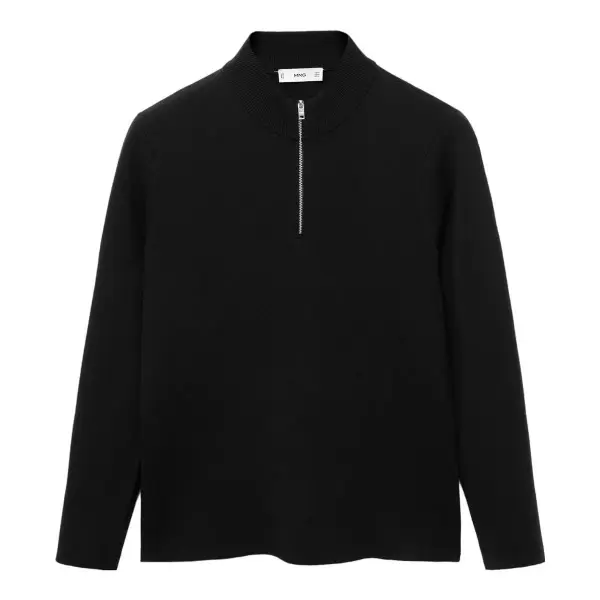 Knitted Sweater With Perkins Neck - Men