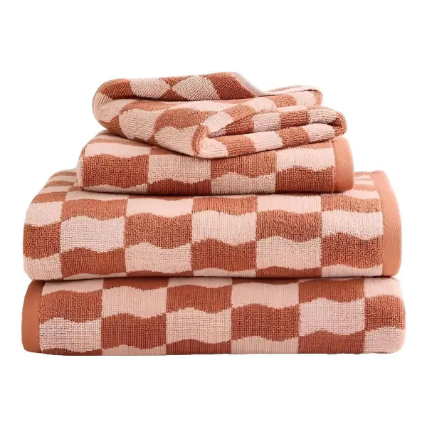Wavy Blocks Towel Sets