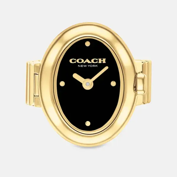 Coach Sammy Ring Watch, 18MM X 22.5MM - Women's Watches - Gold