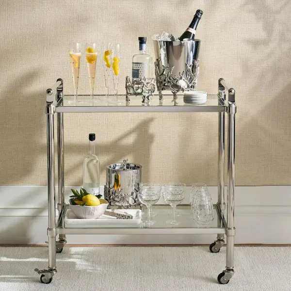 Everson Metal Bar Cart 80Cm