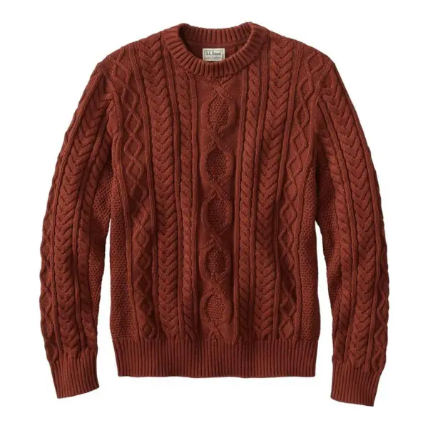 Men's Bean's Heritage Soft Cotton Fisherman Sweater, Crewneck