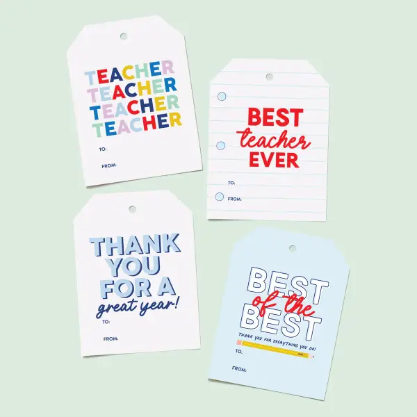 Mini Bag Of Tags Teacher Back To School
