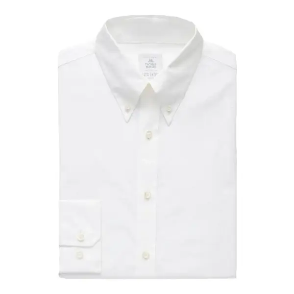 Cotton Poplin Button-Down Collar Dress Shirt