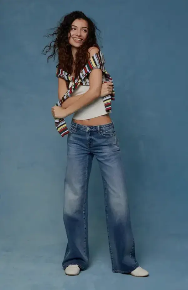 Casey Low Rise Baggy Jeans Medium Indigo