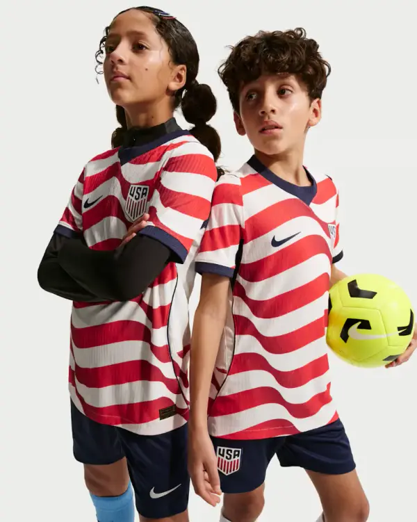 USMNT 2026 Match Home Big Kids' Nike Aero-FIT Soccer Authentic Jersey