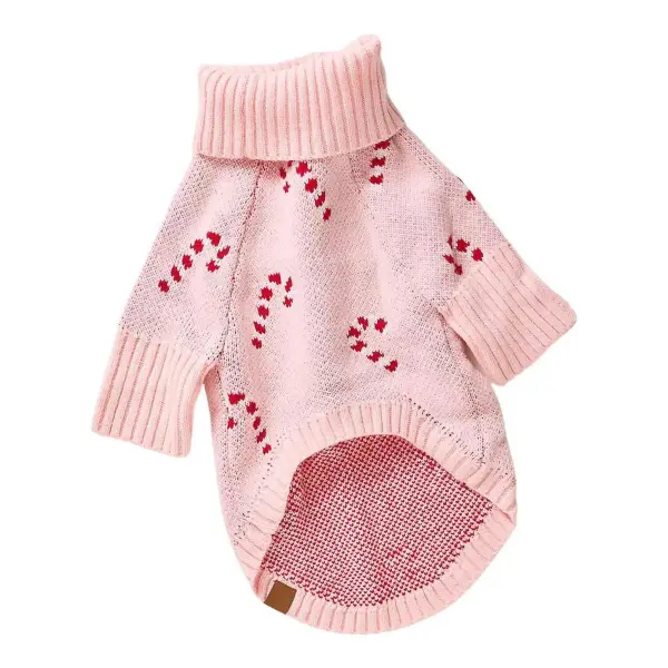 Candy Canes Dog Sweater