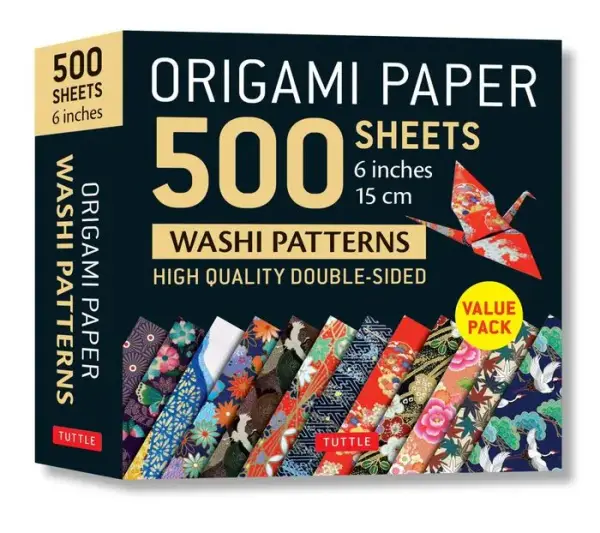 Origami Paper 500 sheets Japanese Washi Patterns