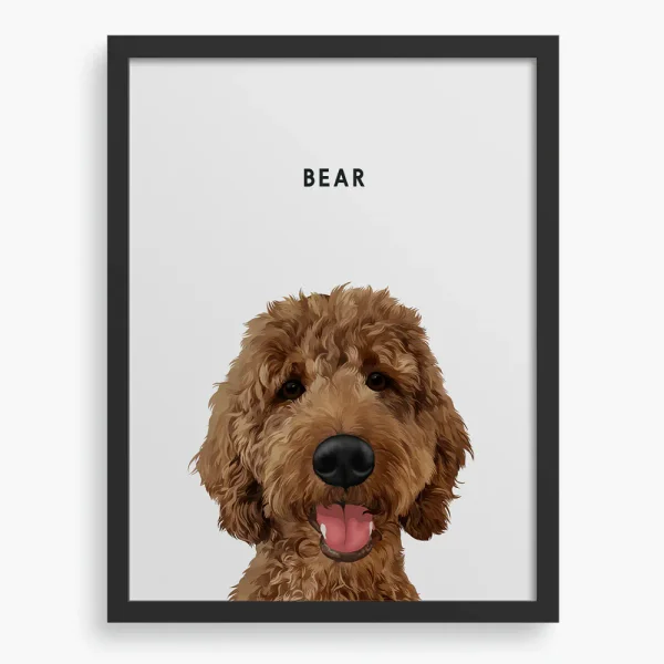 Custom One Pet Portrait from Your Photo – West & Willow