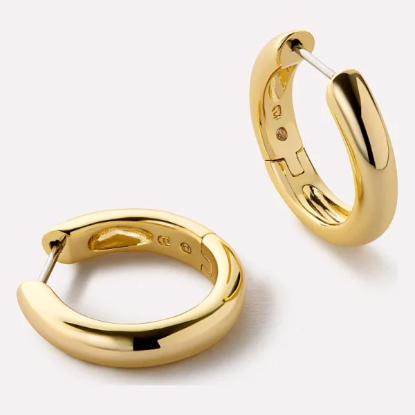 Gold Hoop Earrings - Giulia Medium