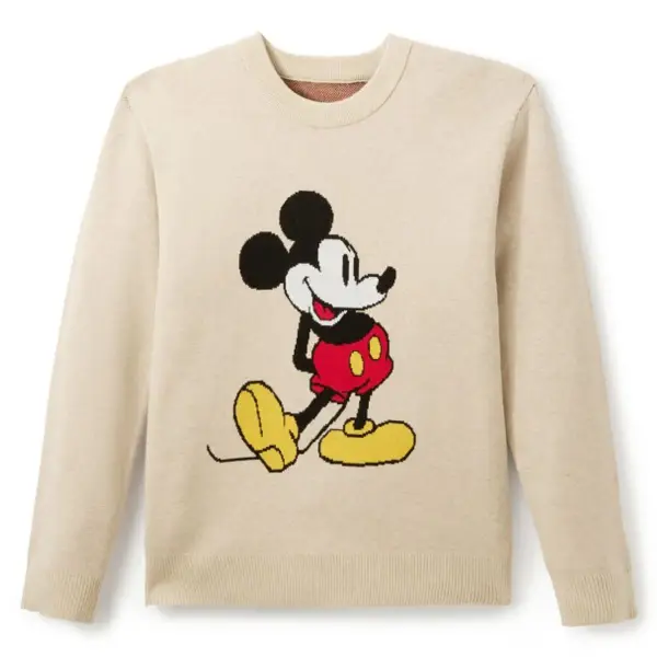 Mickey Mouse Standing Knit Sweater for Adults