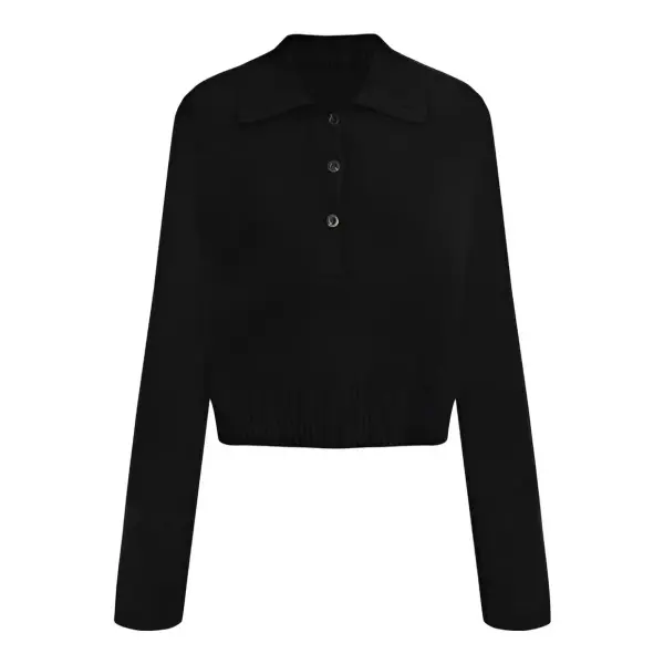 Cashmere Stevie Polo Top