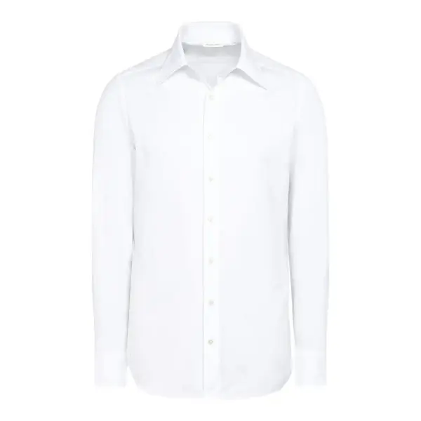 Point Collar Cotton Shirt