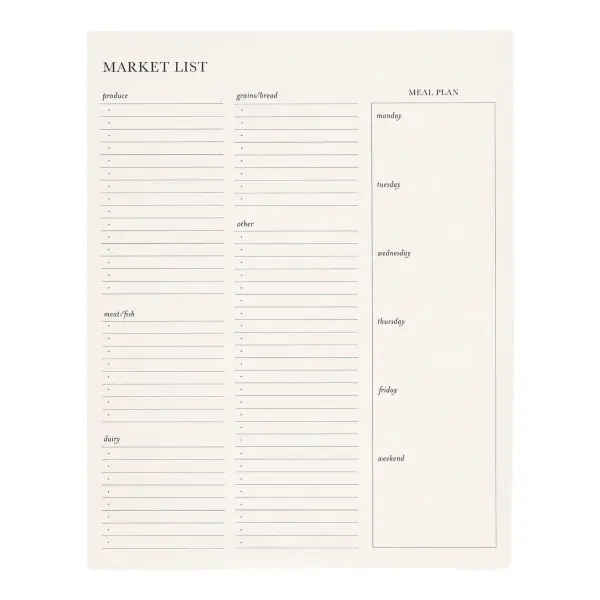 Market List Pad