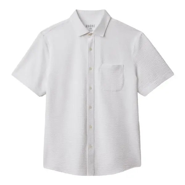 Commuter Seersucker Short Sleeve Button Down