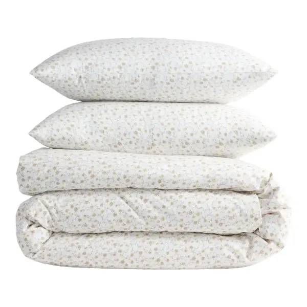 Classic Organic Floral Duvet Cover Set