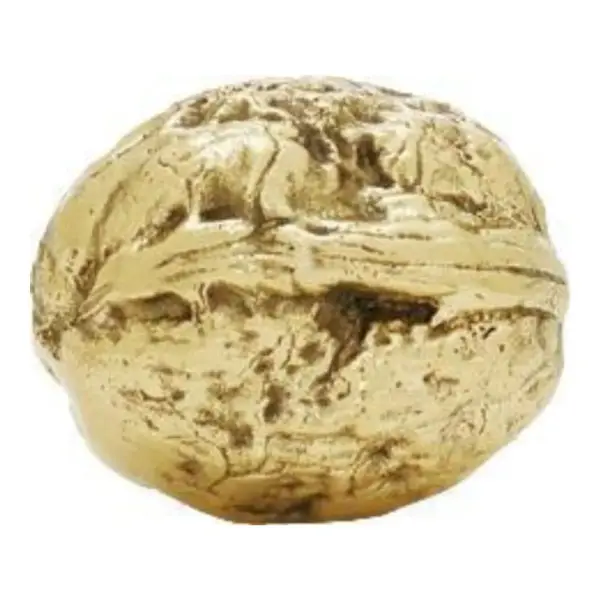 Walnut Brass Paperweight