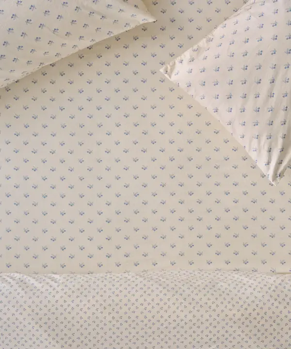 Floral Cotton Fitted Sheet