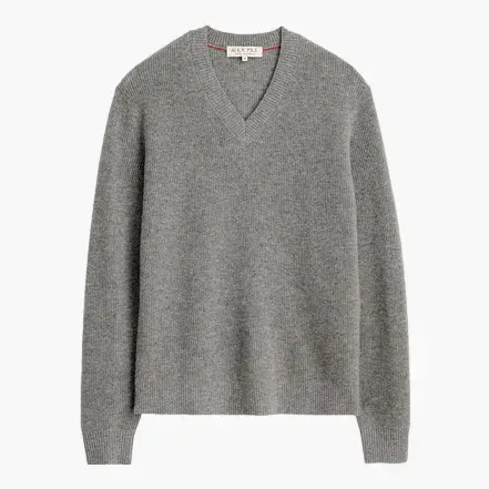 V-Neck Sweater in Lightweight Cashmere