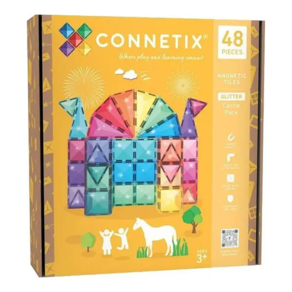 Magnetic Tiles Glitter Castle Pack 48pc