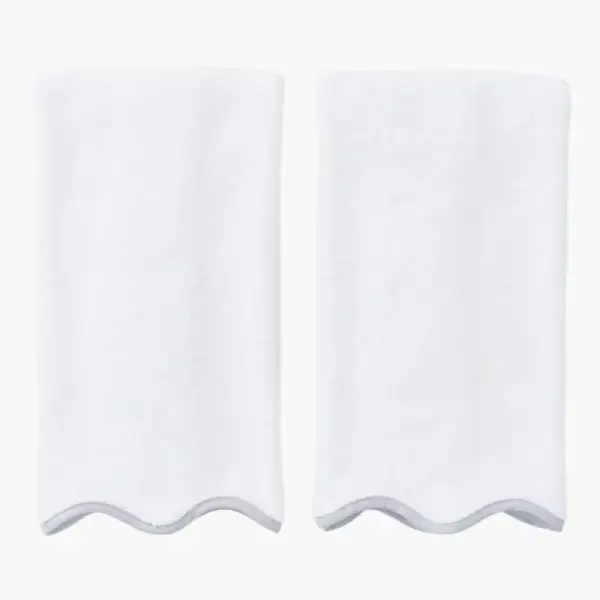 Weezie x Liberty London Applique Scallop Bath Hand Towels