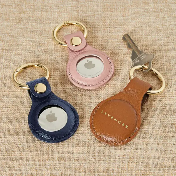 Carrie Leather Smart Tag Key Fob