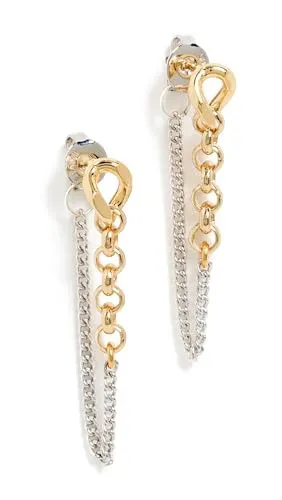SHASHI Women's Kelly Two Tone Chain Earrings