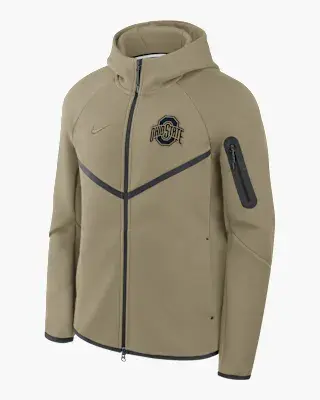 Ohio State Tech Fleece Windrunner Men's Nike College Full-Zip Hooded Jacket