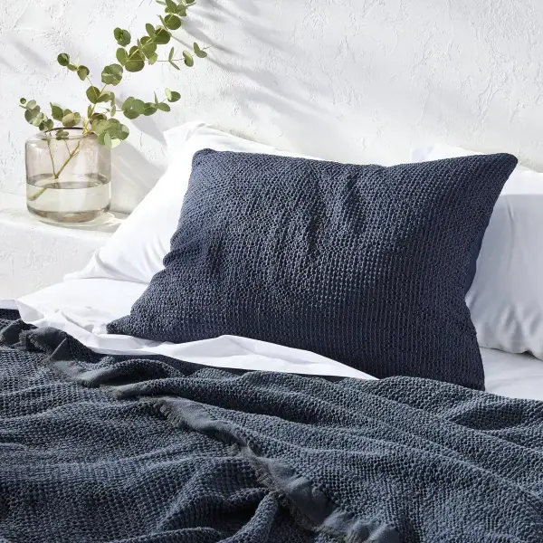 Textured Waffle Pillow Sham