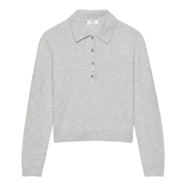 Bare Cashmere Polo Longsleeve Sweater