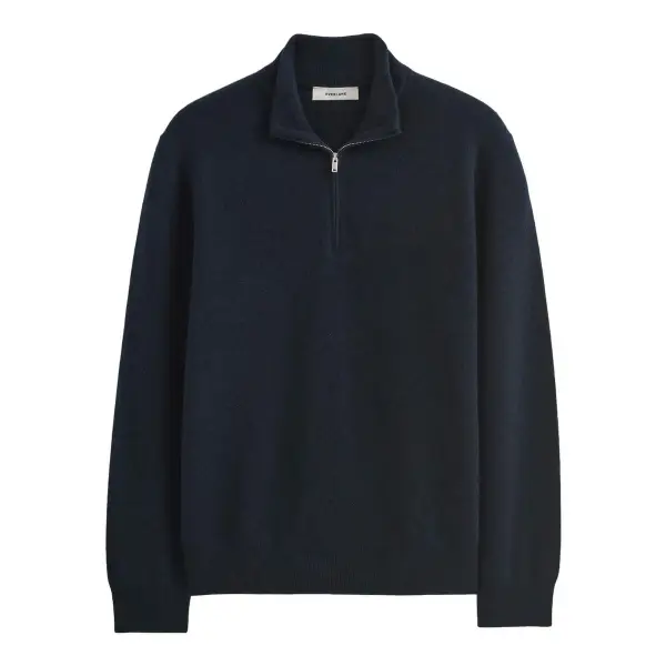 Cashmere Quarter Zip Sweater