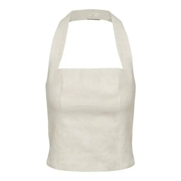 Whisper Linen Halter Top
