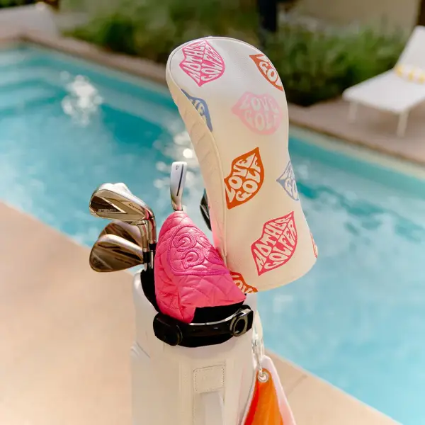 EMBOSSED LOVE G LEATHER DRIVER HEADCOVER