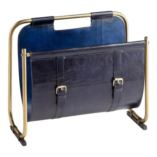 Paul Modern Leather Magazine Rack