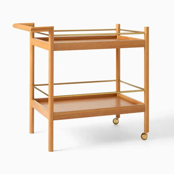 Mid-Century Bar Cart (32")