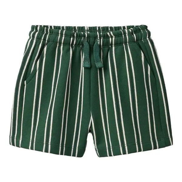 Plush Striped Shorts