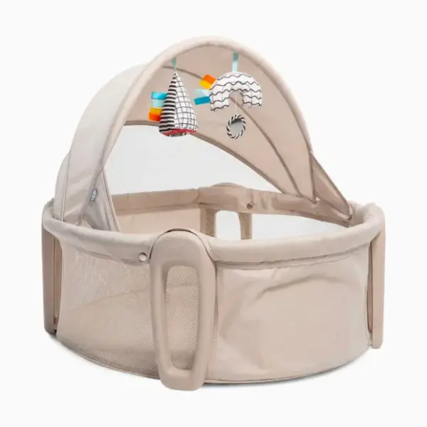 Boppy Cozy Cabana Portable Bassinet with Canopy - Oatmeal