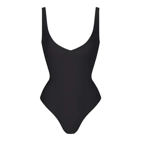 Unlined Plunge Thong Bodysuit