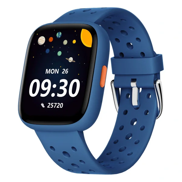 BIGGERFIVE Smart Watch for Kids No APP No Phone Needed, 1.8" Fitness Tracker Watch Pedometer, Sleep Monitor, IP68 Waterproof, Step Counter, Puzzle Games for Girls Boys Teens 5-16, Blue